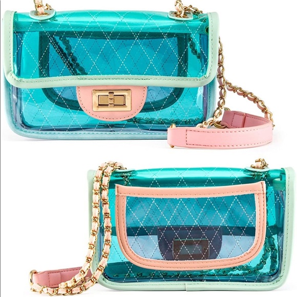 Transparent PVC Multi Mini Crossbody Bag New - Picture 3 of 3